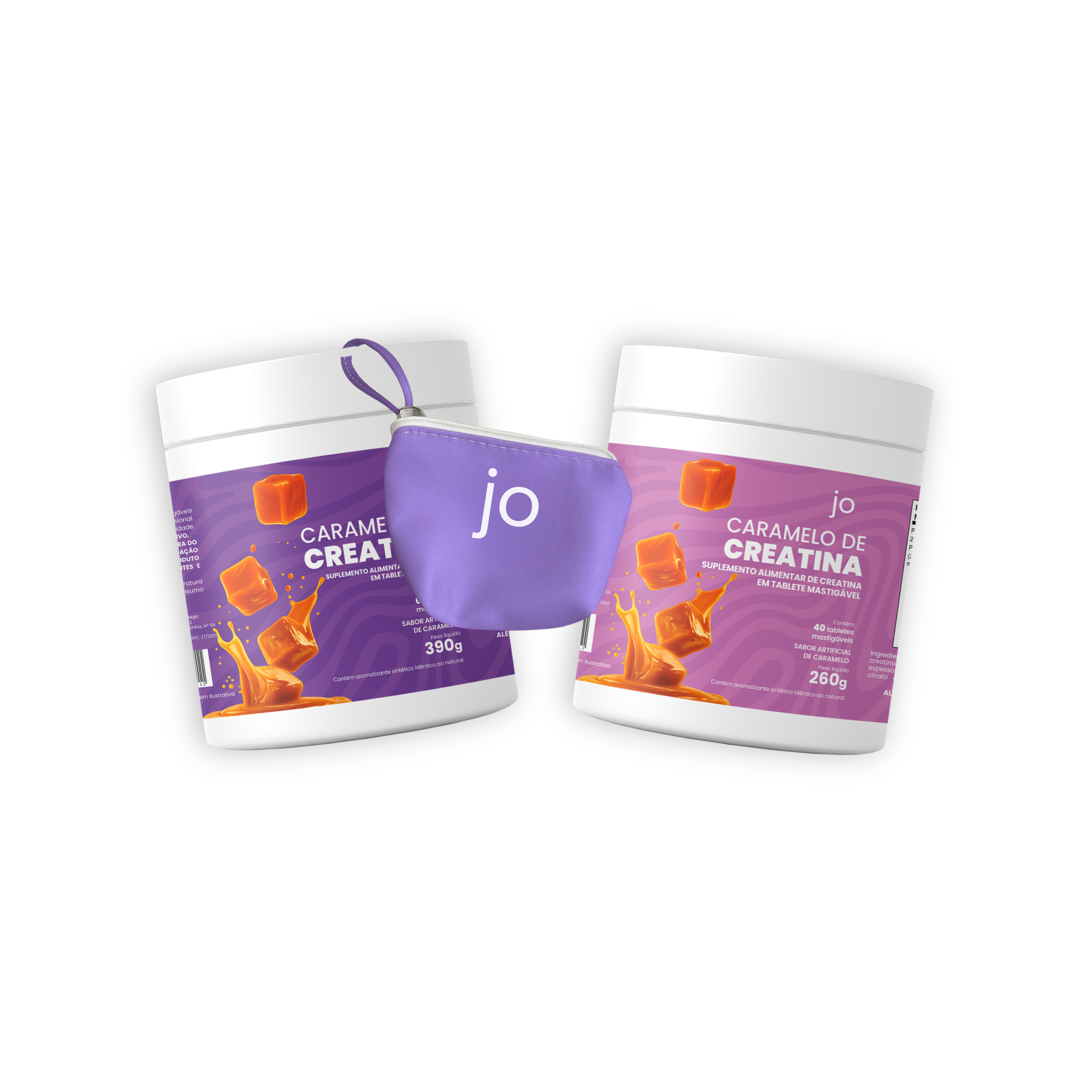 LEVE 2 POTES JO CREATINA E GANHE UM PORTA DOSE (PRETO OU LILÁS)